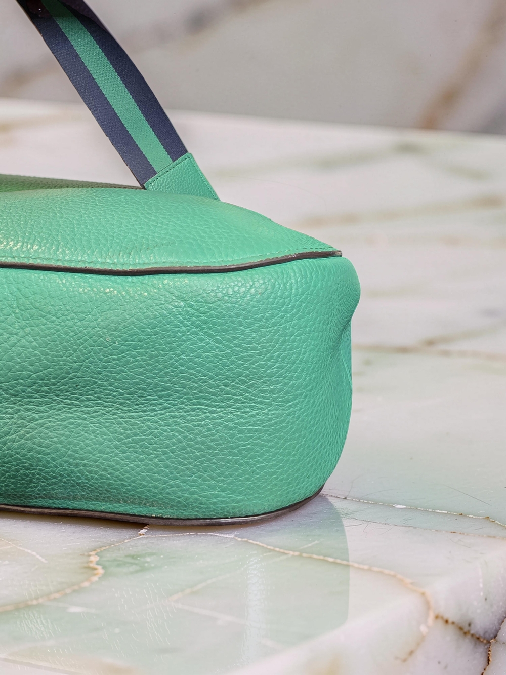 Coach Jes Leather Hobo Bag Mint Green Horse & Carriage-F72702 - Picture 10 of 14